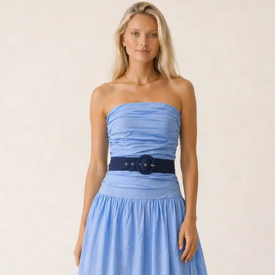 Strapless Midi Dress
