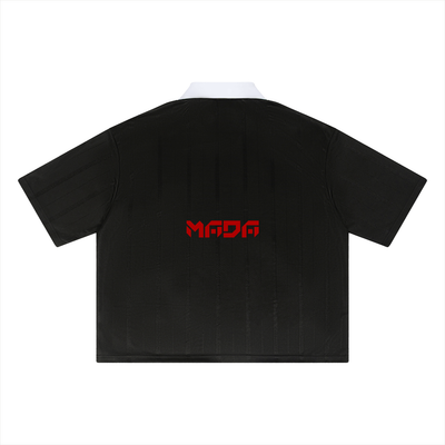 MADA-BLESSED Unisex Striped Boxy Soccer Jersey