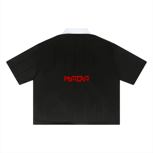 MADA-BLESSED Unisex Striped Boxy Soccer Jersey