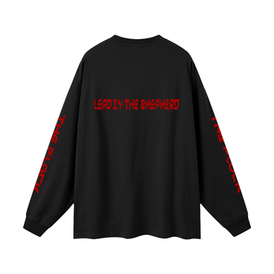 TF-THE FLOCK-LEAD BY THE SHEPHERD Oversized Unisex Long Sleeve T-Shirt