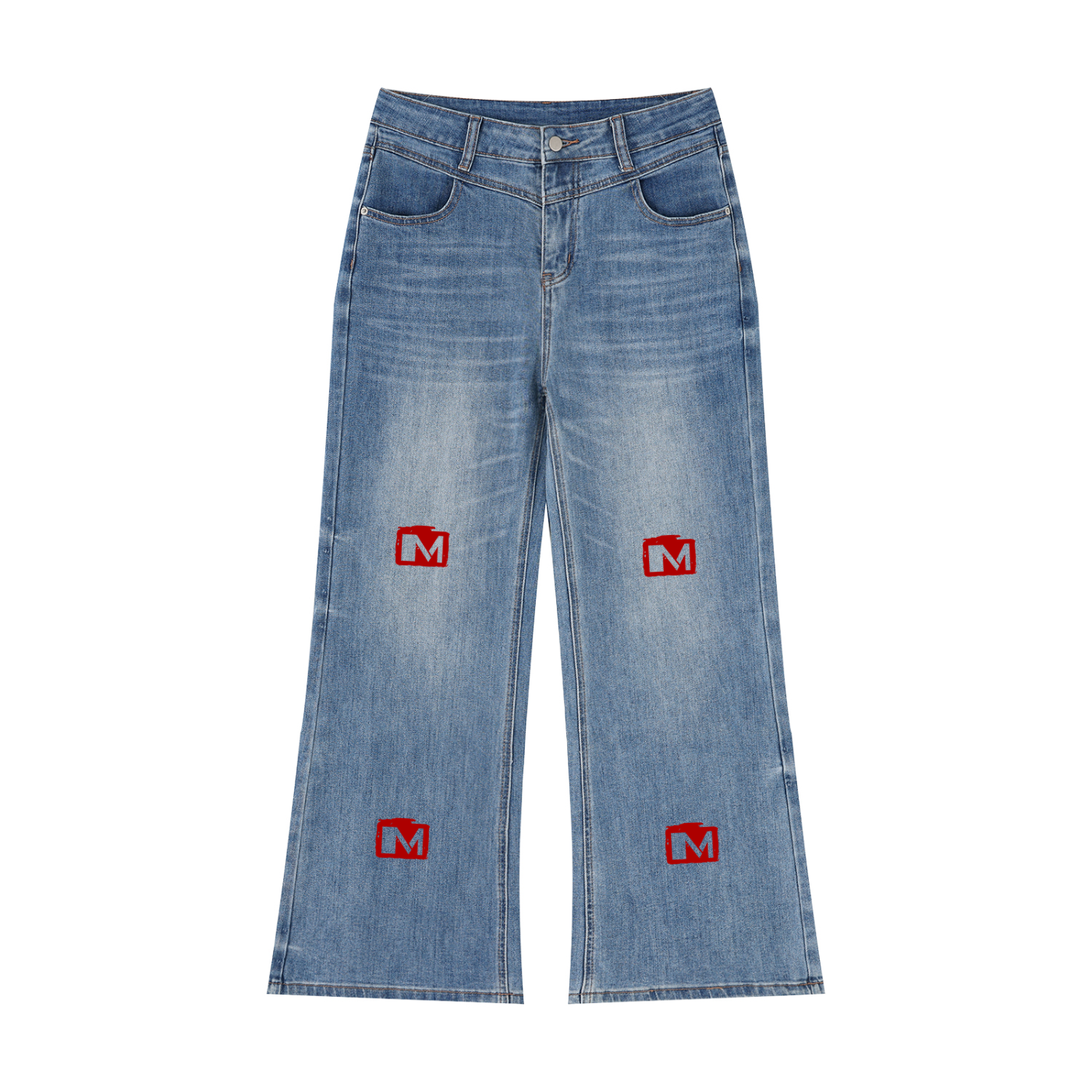 Women’s Vintage Wash Wide Leg Jeans