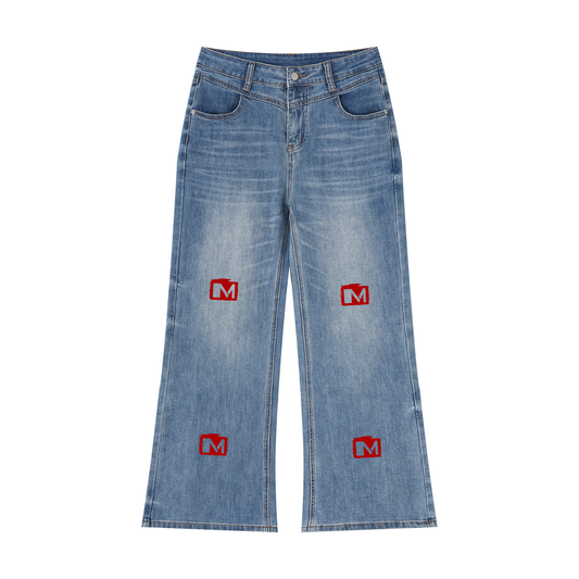 Women’s Vintage Wash Wide Leg Jeans