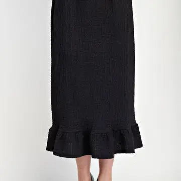 Modest Top and Skirt Set -Textured