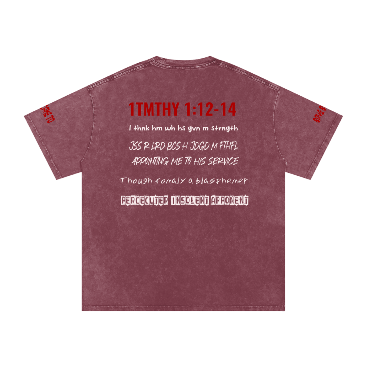 Snow Washed Oversized Cotton T-Shirt