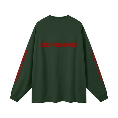 TF-THE FLOCK-LEAD BY THE SHEPHERD Oversized Unisex Long Sleeve T-Shirt