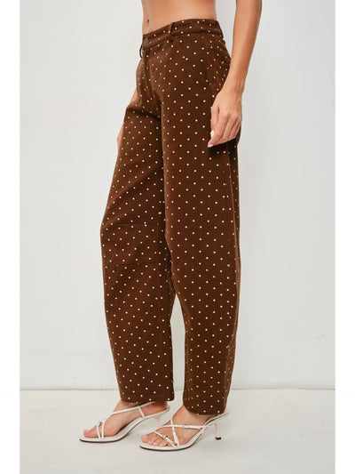 Trivia Polka Dot Barrel Jeans