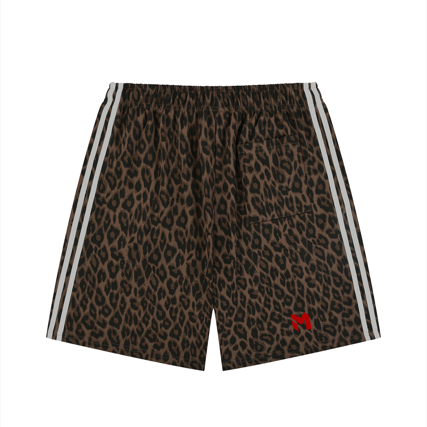 MAD-M Unisex Heavyweight Leopard Drawstring Shorts