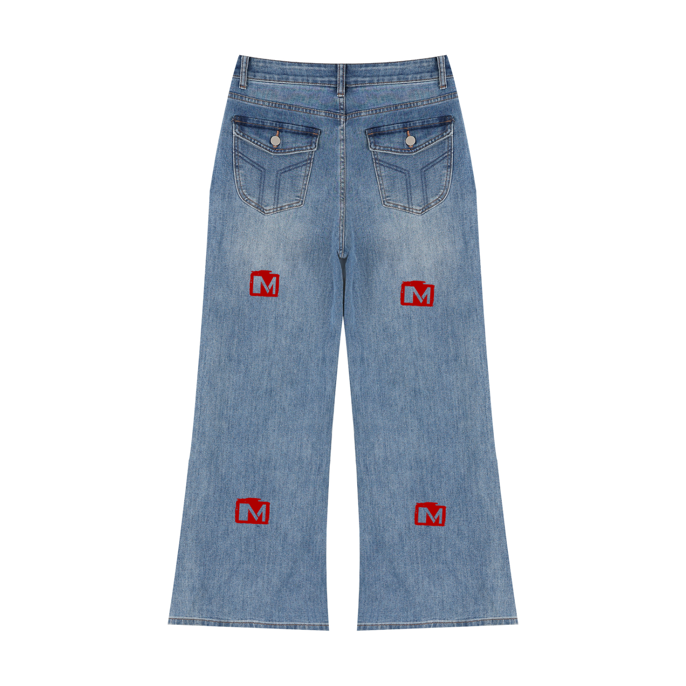 Women’s Vintage Wash Wide Leg Jeans