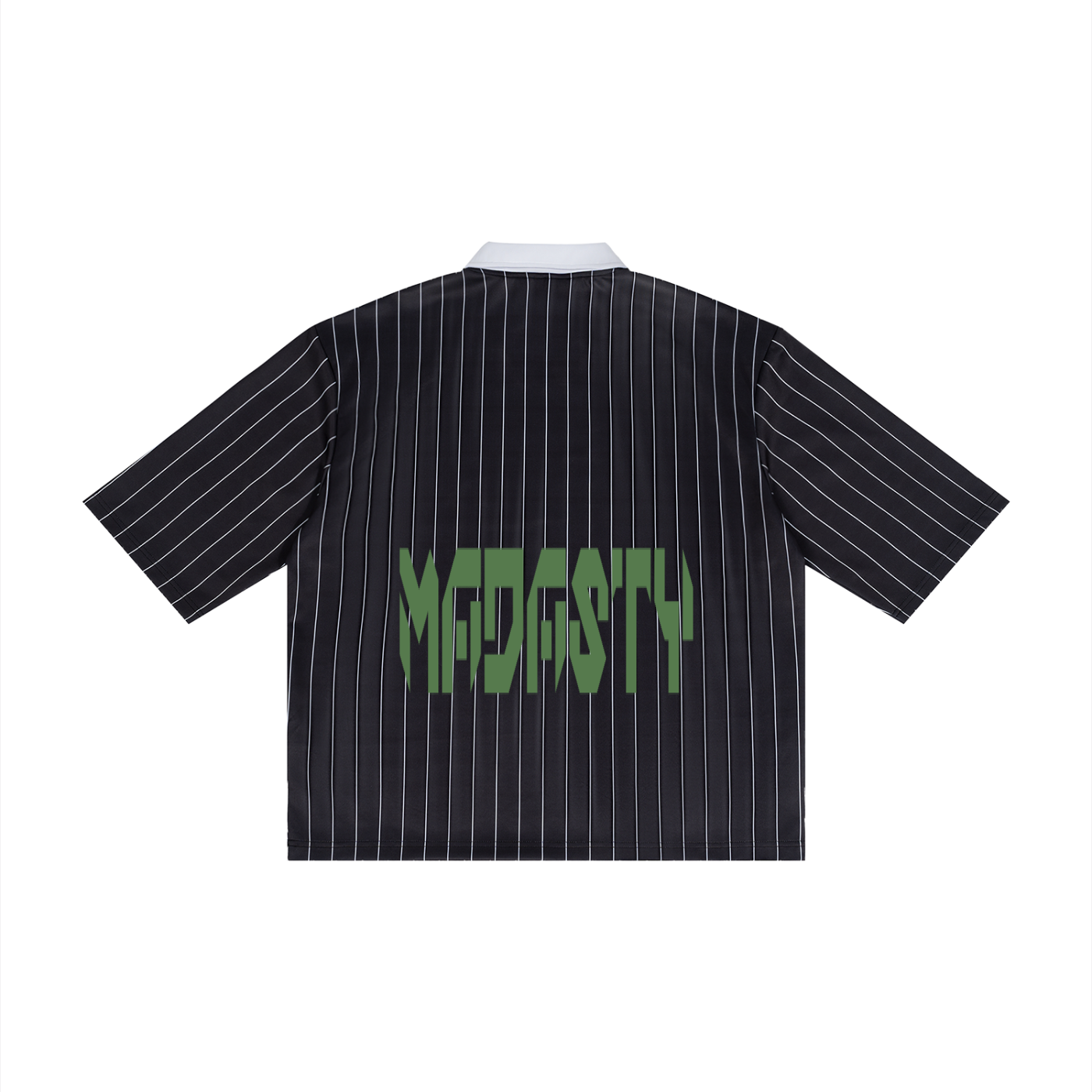 MADASTY-MAD-Unisex Pinstripe Collared Soccer Jersey