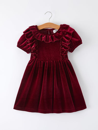 Autumn Velvet Girls Dress-Multiple colors available