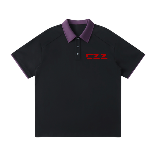 CROSS BODY BOYS-CBB-Contrast Collar Raglan Polo Shirt