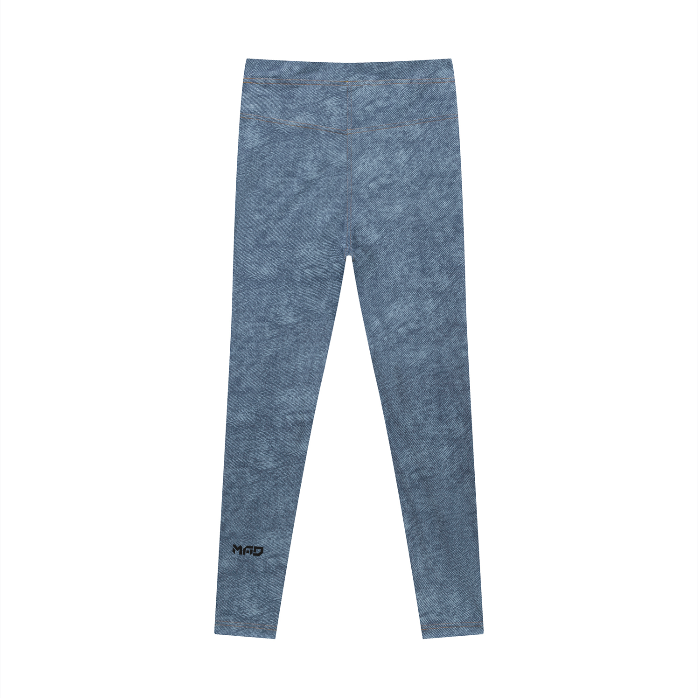 MAD-Women's Faux Denim Zip-Fly Leggings