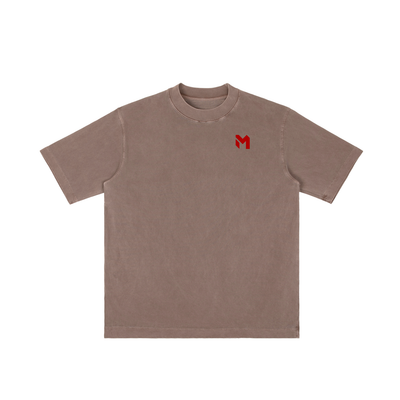 FAITH OVER FEAR-M- Vintage Wash Drop Shoulder T-shirt