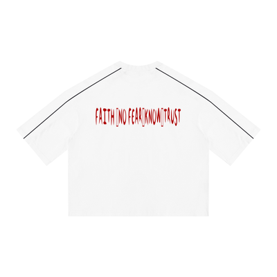 MADASTY-TRUST IN THE LORD-Unisex Heavyweight Boxy Piping T-Shirt