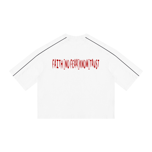 MADASTY-TRUST IN THE LORD-Unisex Heavyweight Boxy Piping T-Shirt