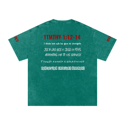 Snow Washed Oversized Cotton T-Shirt