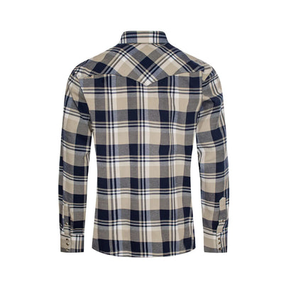 Men's Western Flannel Shirts with Snap Buttons