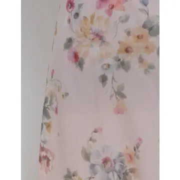 Ladies Romantic Ruffle V-Neck Floral Print Midi Dress