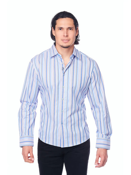 Men's Slim Fit Casual Button Down Dress Shirt