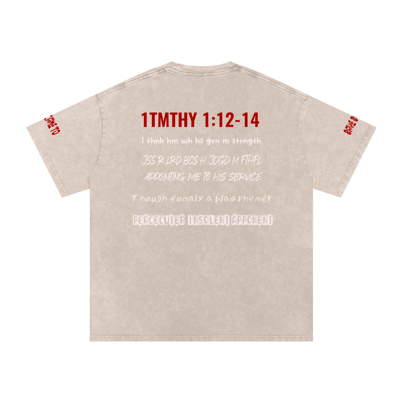 Snow Washed Oversized Cotton T-Shirt
