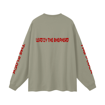 TF-THE FLOCK-LEAD BY THE SHEPHERD Oversized Unisex Long Sleeve T-Shirt