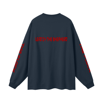 TF-THE FLOCK-LEAD BY THE SHEPHERD Oversized Unisex Long Sleeve T-Shirt