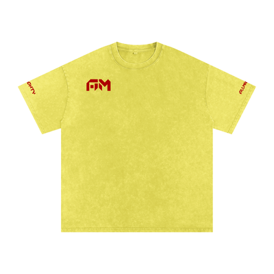 Snow Washed Oversized Cotton T-Shirt