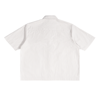 MADASTY-M-Oversized Vertical Stripe Boxy Shirt