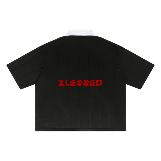 MAD -Unisex Striped Boxy Soccer Jersey