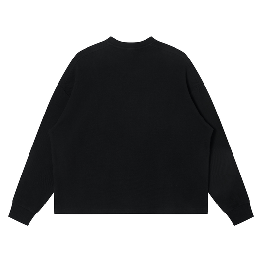 SHEEP- Unisex Waffle Boxy Long Sleeve T-Shirt