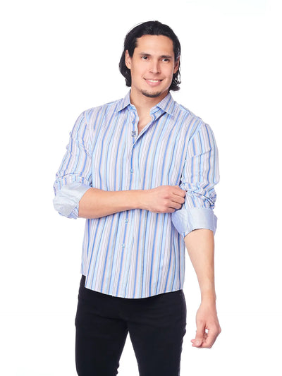 Men's Slim Fit Casual Button Down Dress Shirt