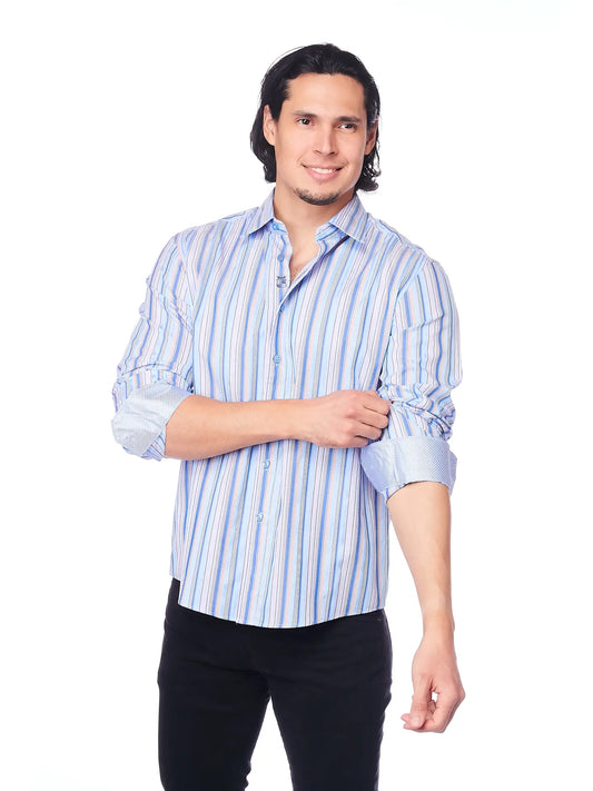 Men's Slim Fit Casual Button Down Dress Shirt