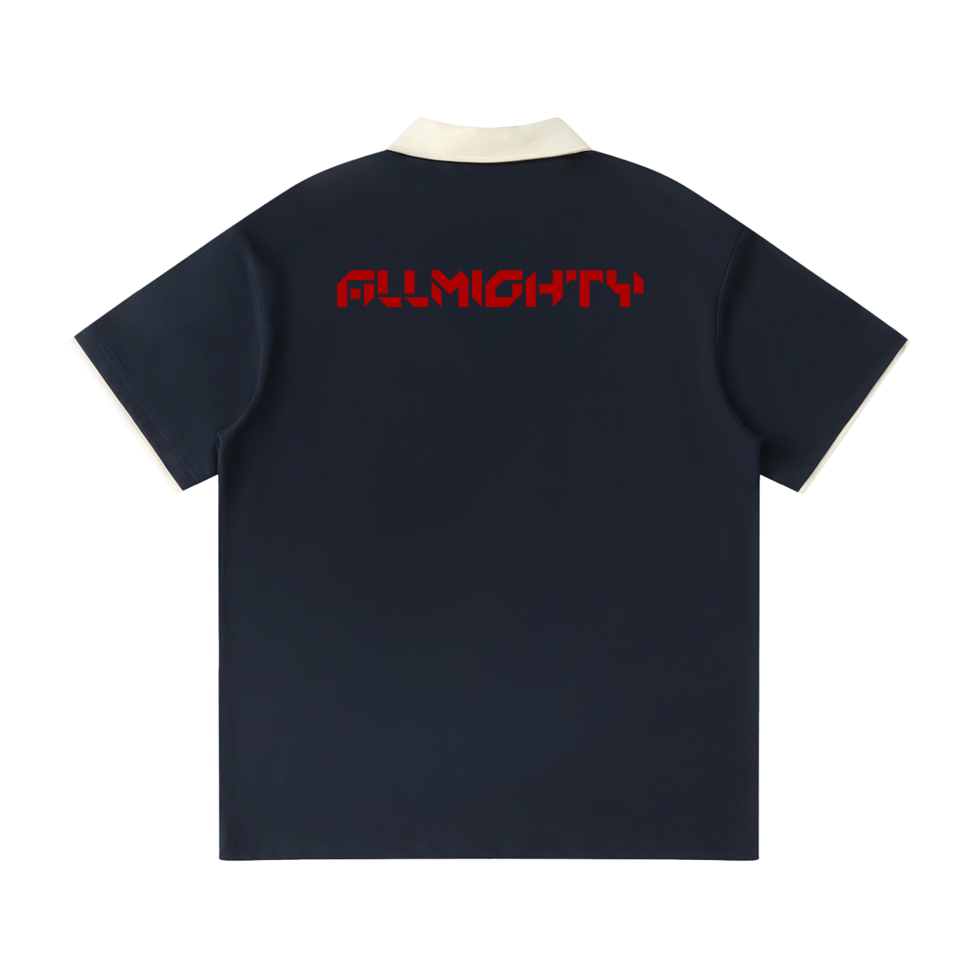 Contrast Collar Raglan Polo Shirt