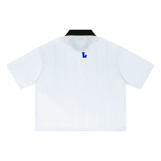 LAVERN -L-Unisex Striped Boxy Soccer Jersey