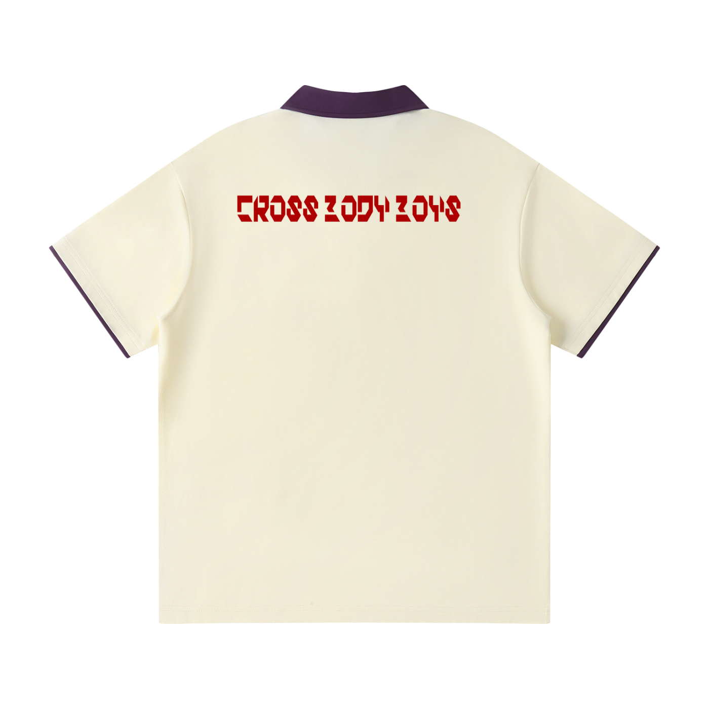 CROSS BODY BOYS-CBB-Contrast Collar Raglan Polo Shirt