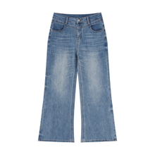 MADA -Women’s Vintage Wash Wide Leg Jeans