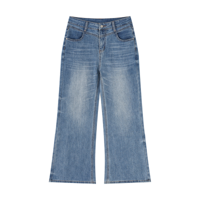 MADA -Women’s Vintage Wash Wide Leg Jeans