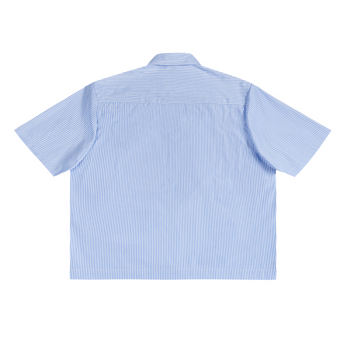 MADASTY-M-Oversized Vertical Stripe Boxy Shirt