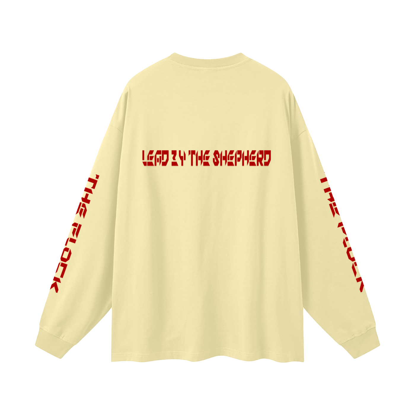 TF-THE FLOCK-LEAD BY THE SHEPHERD Oversized Unisex Long Sleeve T-Shirt