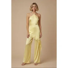 Satin Lace Halter Jumpsuit