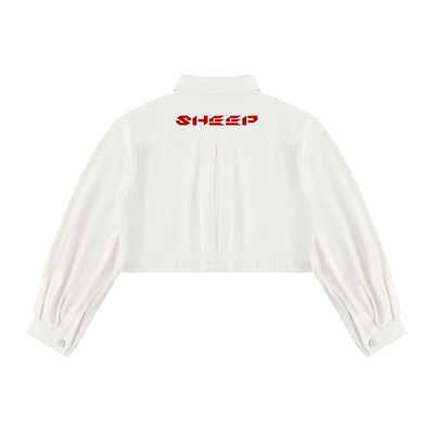 M-SHEEP-Women’s Crop Denim Jacket