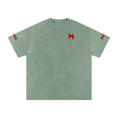 Snow Washed Oversized Cotton T-Shirt