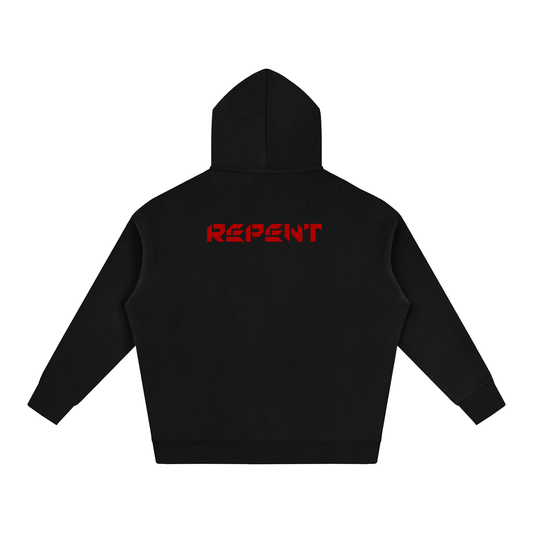 MADASTY-SHEEP-REPENT-Oversize Fleeced Hoodie