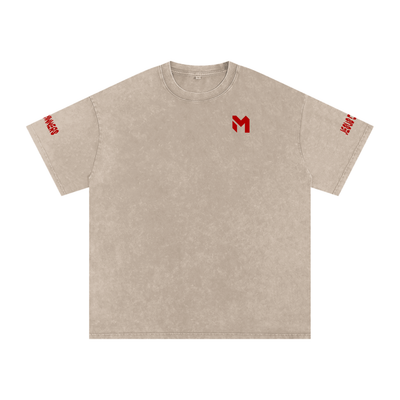 Snow Washed Oversized Cotton T-Shirt