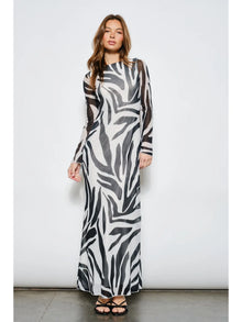 Sonia Zebra Maxi Dress