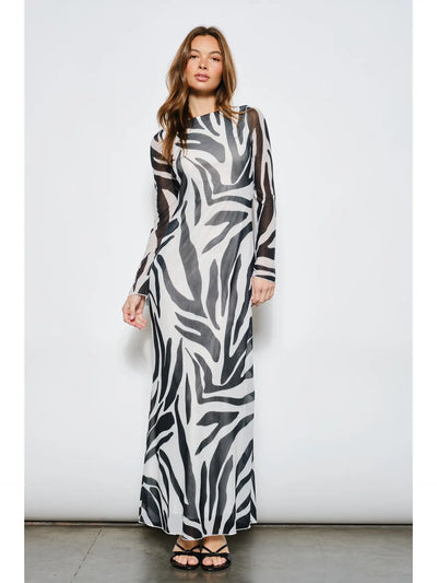 Sonia Zebra Maxi Dress