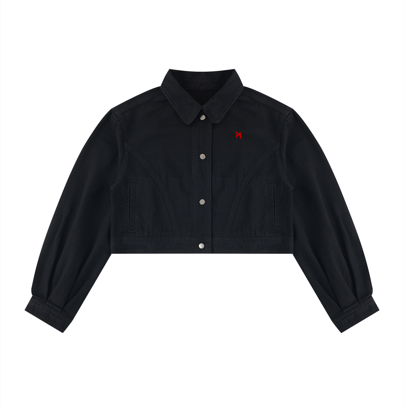 M-SHEEP-Women’s Crop Denim Jacket