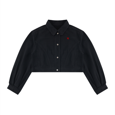 M-SHEEP-Women’s Crop Denim Jacket