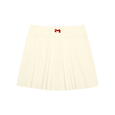 Women's A-Line Contrast Panel Slit Skirt