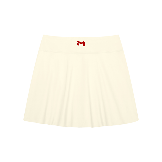 Women's A-Line Contrast Panel Slit Skirt